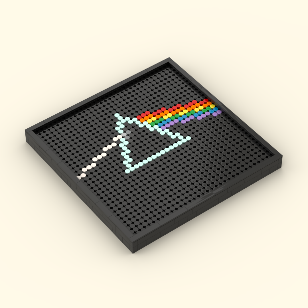 LEGO Mosaic Kit: The Dark Side of the Moon by Pink Floyd