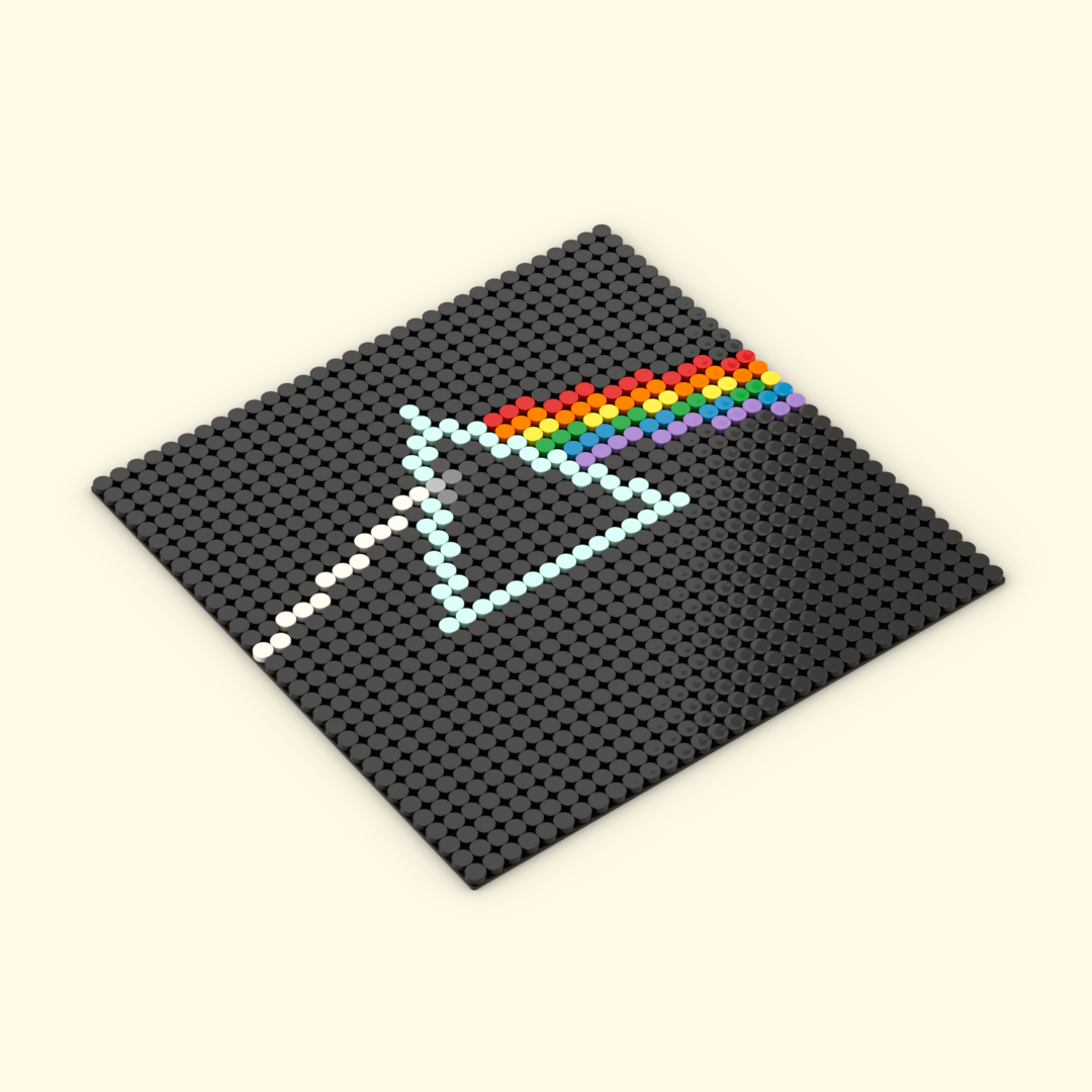 LEGO Mosaic Kit: The Dark Side of the Moon by Pink Floyd